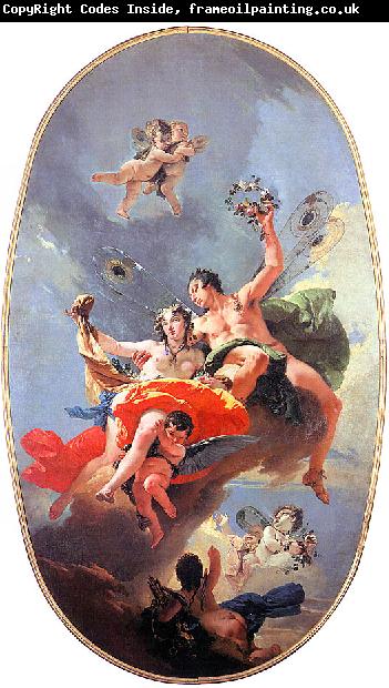 Giovanni Battista Tiepolo The Triumph of Zephyr and Flora